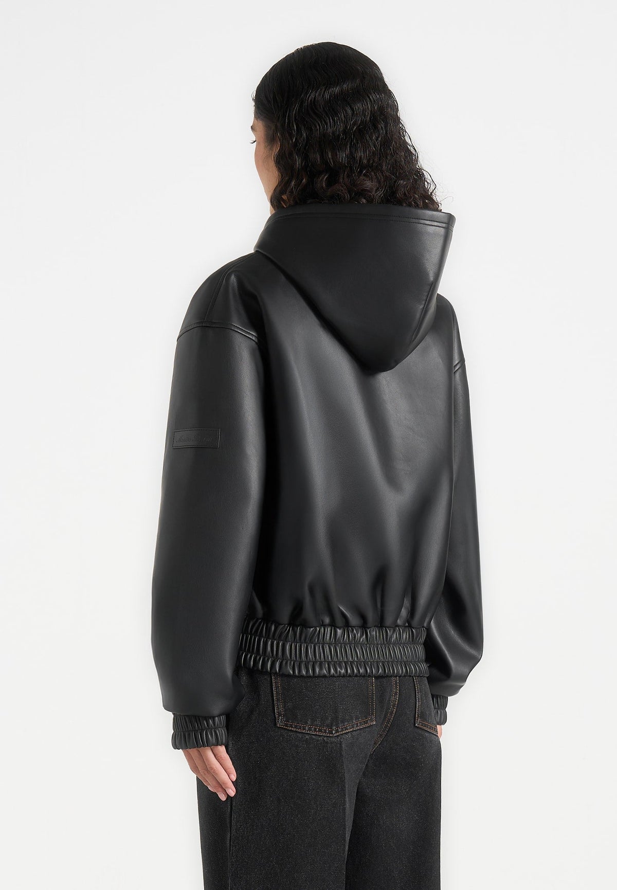 unisex-leather-cropped-hoodie-black1