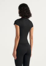 Wren - Cap Sleeve Baby Tee - Black