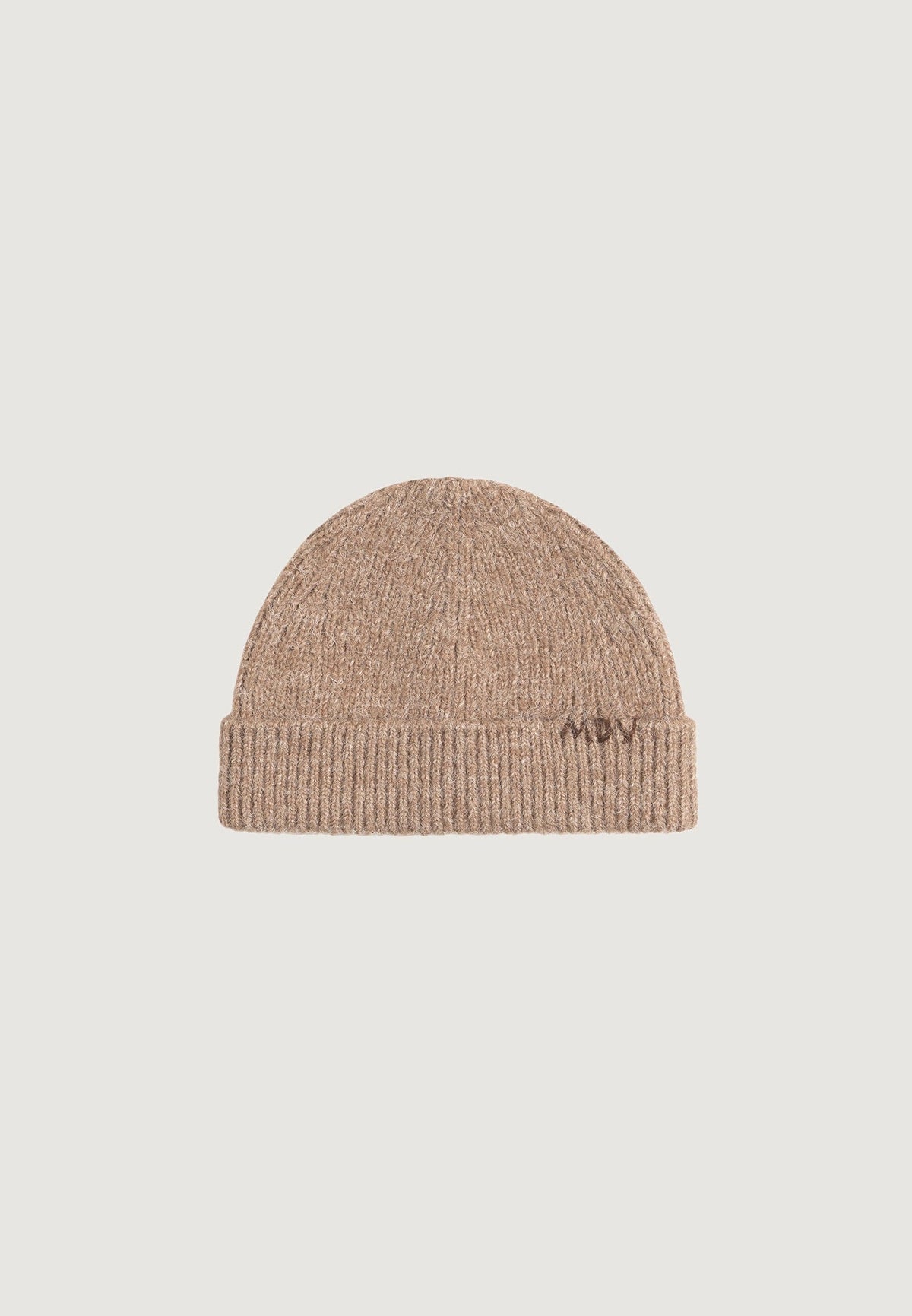 Solan - MDV Handstitched Wool-Blend Knit Beanie - Beige