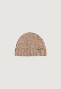 Solan - MDV Handstitched Wool-Blend Knit Beanie - Beige