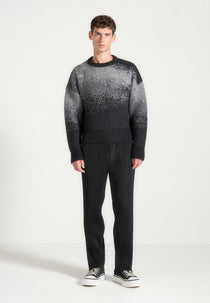 Yani - Ombre Wool-Blend Crewneck Sweater - Grey