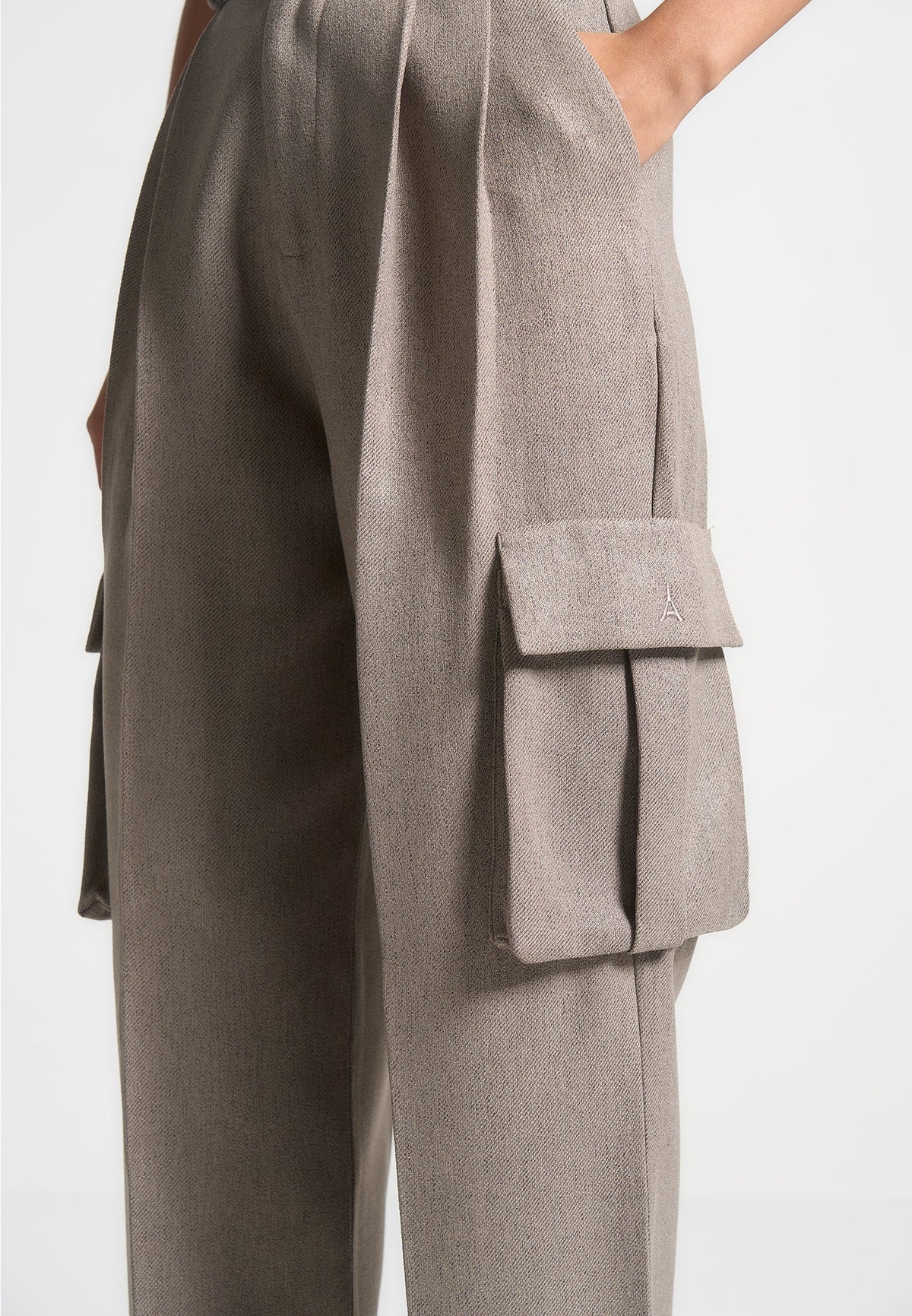 danielle-textured-tailored-pleated-cargo-trousers-taupe